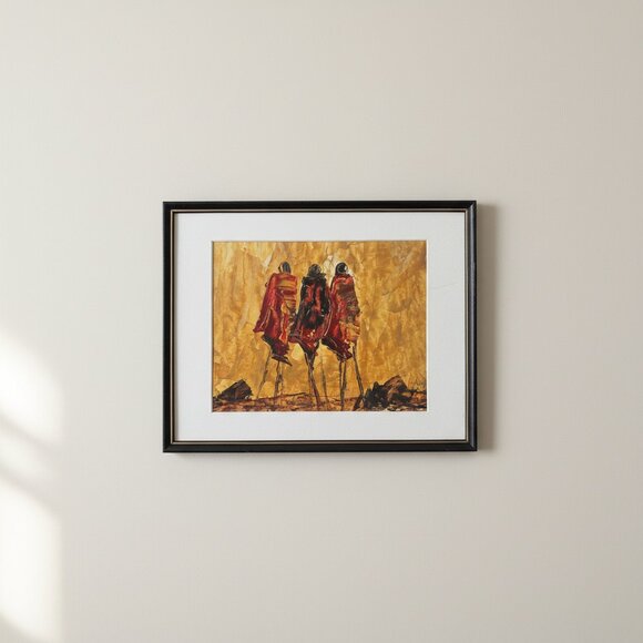 Other - paintings modern with frame 15x12 pre-owned